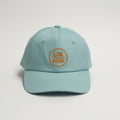 Light blue cap cotton with orange logo