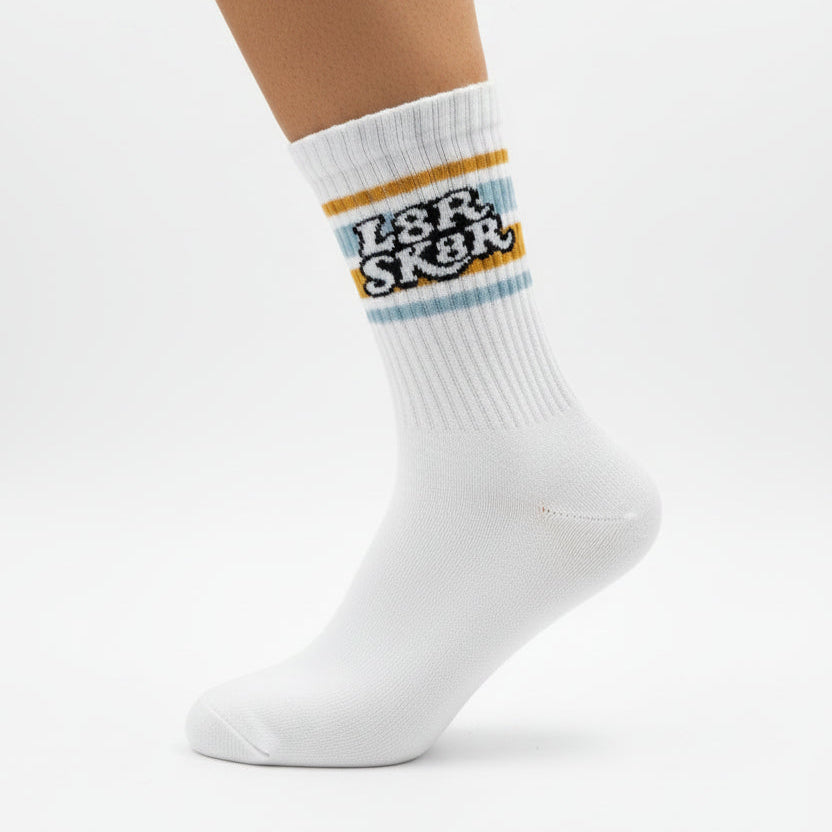 L8R SK8R Signature Crew Socks - 2PK